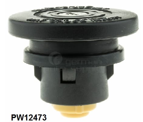 Fuel Cap: 64-70 Full Size - LOCKING BLACK